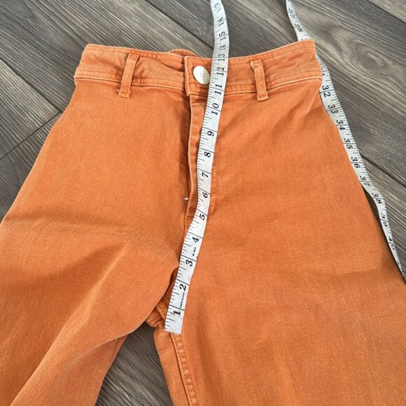 Flare Jeans in Vibrant Orange XS - Picture 6 of 7